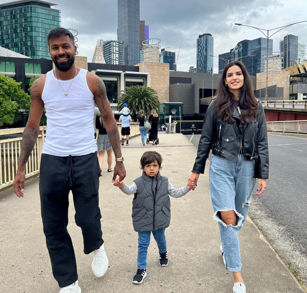 Agastya, son of Hardik Pandya and Natasa Stankovic