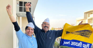 गुजरात निकाय चुनावों में शानदार जीत के बाद AAP नेता सुरेंद्र राठी ने कहा-कांग्रेस को नकार कर आम आदमी पार्टी को विकल्प मान रही जनता।