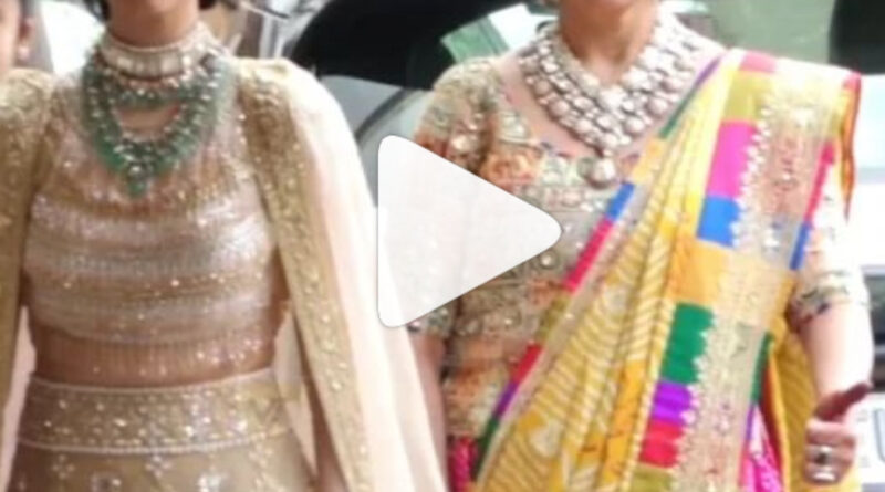 आलिया और रणबीर की शादी में शामिल होने के लिए सितारों की भीड़ लगी है। इस दौरान दूल्हा-दुल्हन के परिवार के लोगों के साथ-साथ मेहमान भी काफी स्टाइलिश अंदाज में नजर आ रहे है। 