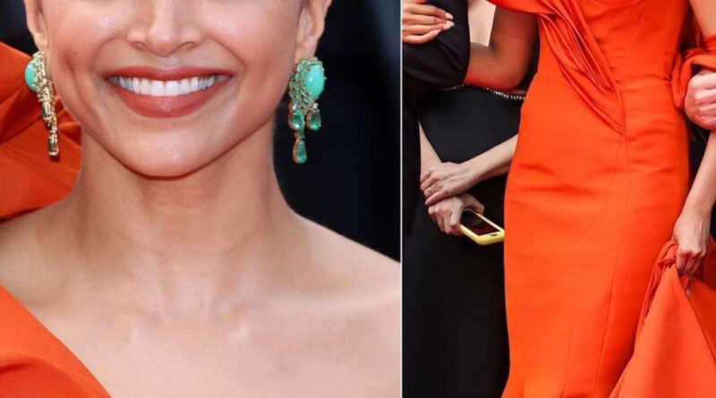 Red Carpet पर दीपिका पादुकोण की ड्रेस बनी मुसीबत 