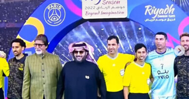 Amitabh With Ronaldo Lionel Messi Mbappe and Neymar in Riyadh