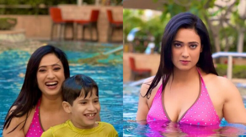 Shweta Tiwari ने स्विमिंग पूल में दिए मस्त पोज,जमकर की मस्ती