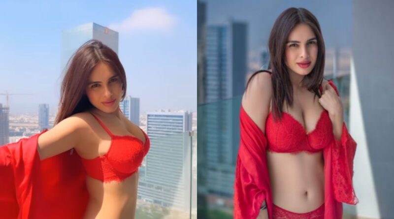 Neha Malik: रेड बिकिनी में नेहा मलिक ने बढ़ाया लोगों का पारा