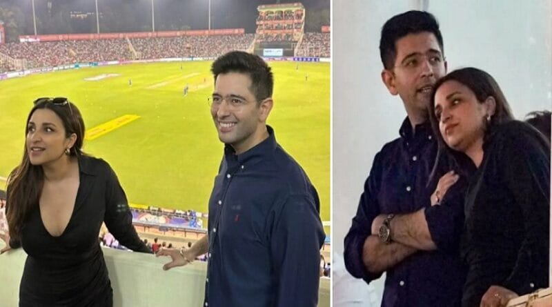 राघव चड्डा संग IPL मैच देखने पहुंची परिणीति चोपड़ा, दोनों को साथ में देख फैंस ने खूब लगाए 'परिणीति भाभी जिंदाबाद' के नारे,Video