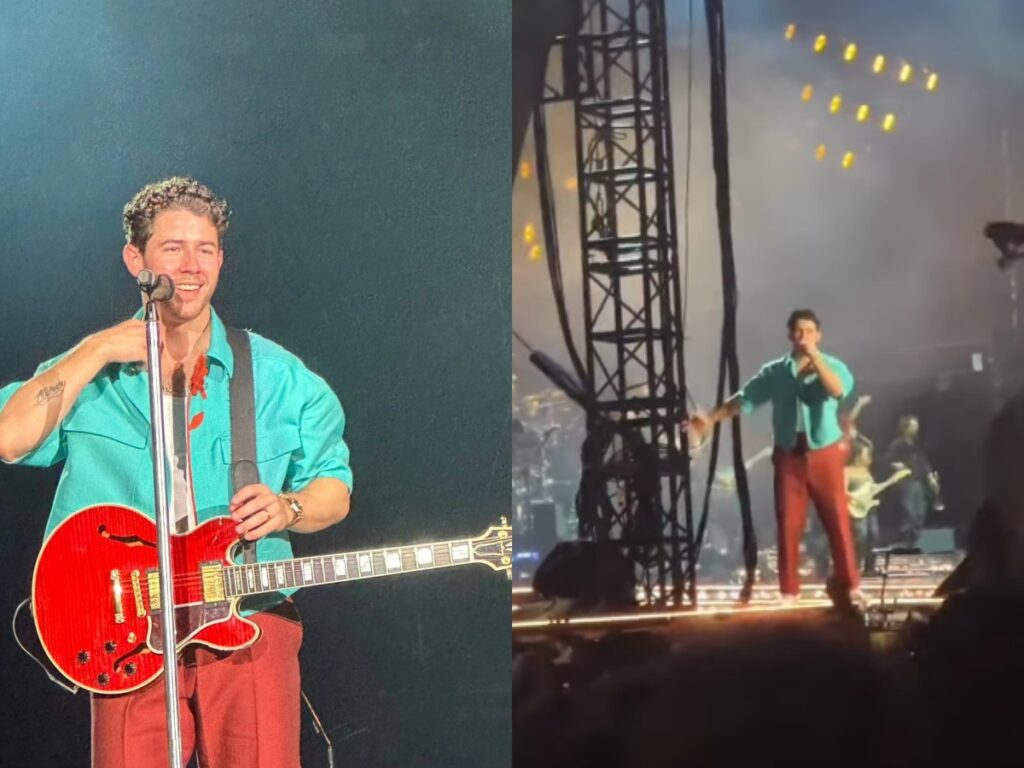 Nick Jonas के लाइव कॉन्सर्ट के दौरान महिला फैन ने फेंकी ब्लैक ब्रा