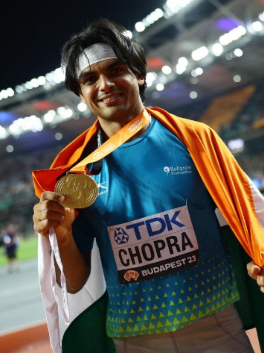 नीरज चोपड़ा ने वर्ल्ड एथलेटिक्स चैंपियनशिप में गोल्ड मेडल जीतकर रचा इतिहास, ऐसा कारनामा करने वाले पहले भारतीय बने