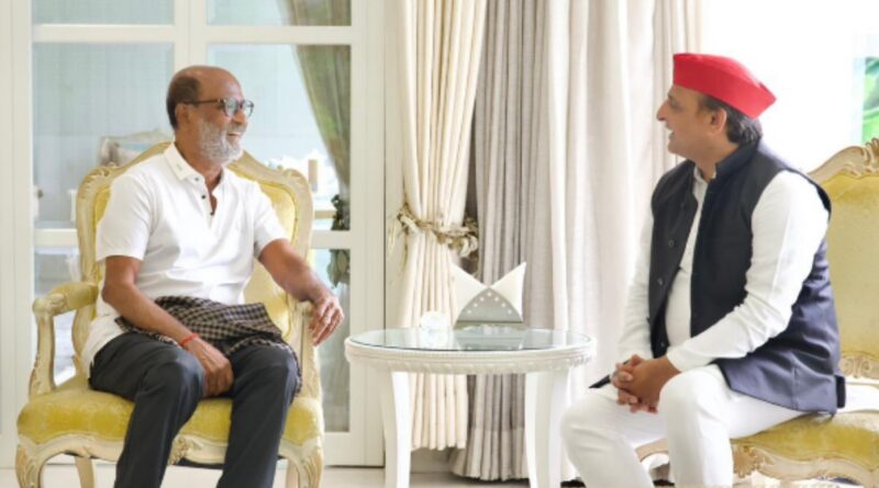 Rajinikanth ने पुराने दोस्त अखिलेश यादव से की मुलाकात