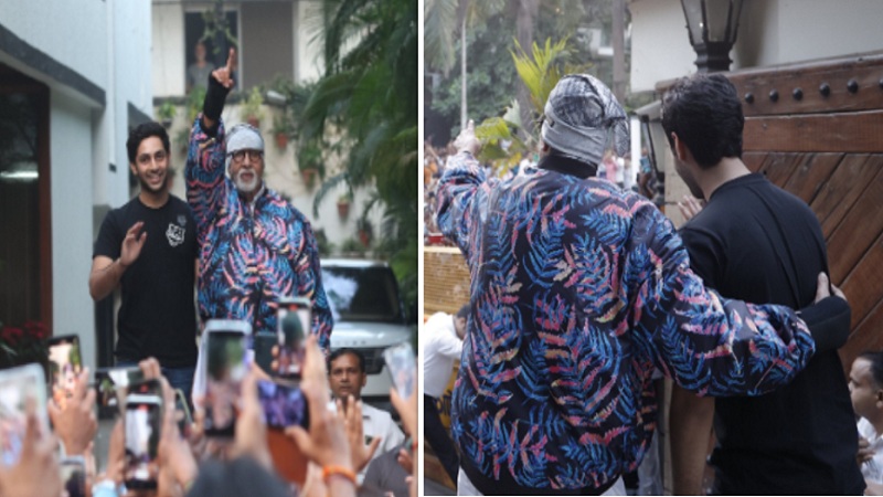 Amitabh Bachchan came to meet fans for the first time with grandson Agastya Nanda, pictures went viral