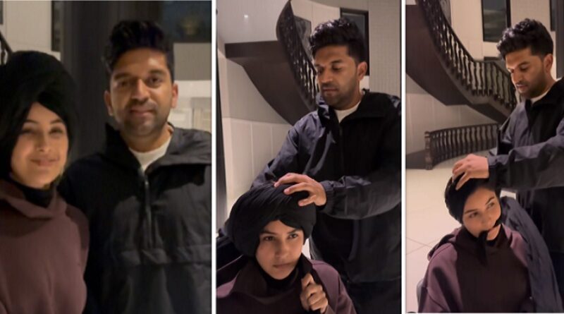 Shehnaaz Gill-Guru Randhawa: शहनाज गिल को अपने हाथों से पगड़ी पहनाते नजर आए गुरु रंधावा, वायरल हुआ दोनों का क्यूट वीडियो