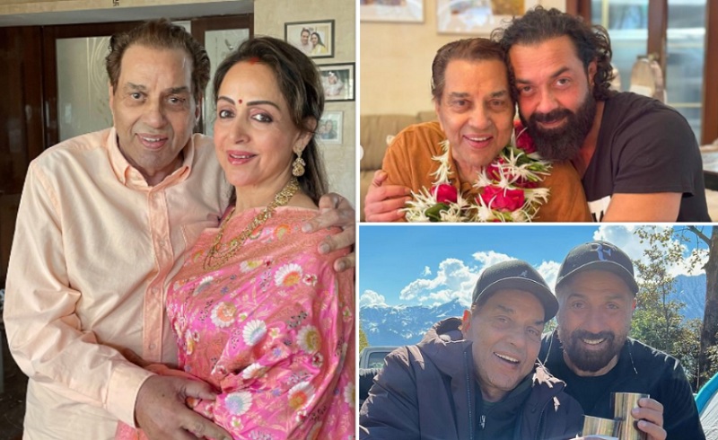 Dharmendra Birthday: धर्मेंद्र के 88वें बर्थडे पर हेमा मालिनी ने शेयर की खूबसूरत तस्वीर, बेटे सनी और बॉबी देओल ने भी खास अंदाज में दी बधाई