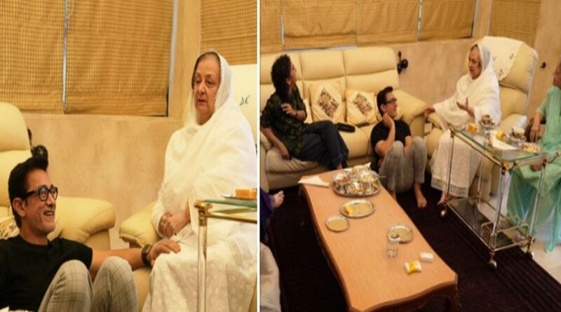 सायरा बानो से मिलने उनके घर पहुंचे आमिर खान, एक्ट्रेस ने तस्वीरें शेयर कर कहा- 'ये मुश्किल समय में हमेशा मेरे साथ...'