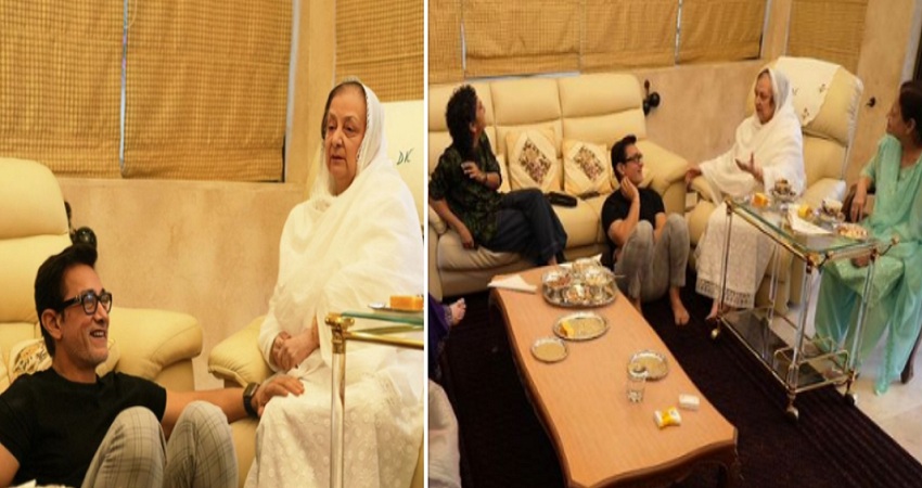 सायरा बानो से मिलने उनके घर पहुंचे आमिर खान, एक्ट्रेस ने तस्वीरें शेयर कर कहा- 'ये मुश्किल समय में हमेशा मेरे साथ...'