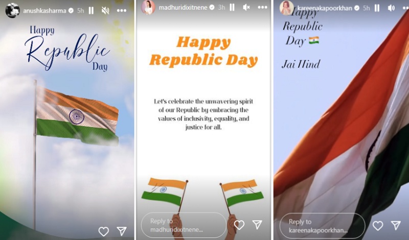 Republic Day 2024: देशभक्ति के रंग में रंगा बॉलीवुड, अक्षय कुमार से लेकर अनुष्का शर्मा तक सेलेब्स ने यूं दी गणतंत्र दिवस की शुभकामनाएँ