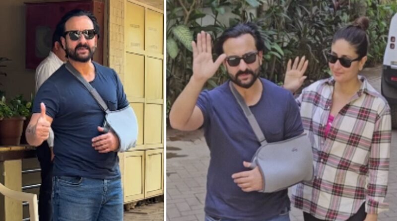 Saif Ali Khan: सर्जरी के बाद अस्पताल से घर लौटे सैफ अली खान, वाइफ करीना कपूर भी साथ आए नजर