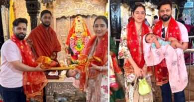 Jagdamba Temple: नव्या संग मंदिर में दर्शन करने पहुंचे राहुल, दिशा परमार