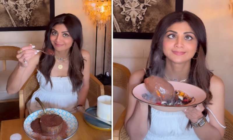 Shilpa Shetty celebrated Easter with family, shared funny video while eating strange food