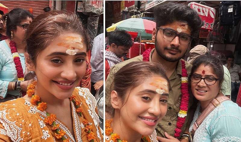 Shivangi Joshi visited Kashi Vishwanath temple with family