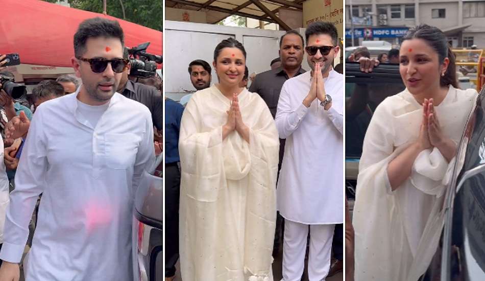 राघव चड्डा के साथ सिद्धिविनायक मंदिर पहुंची परिणीति चोपड़ा, लिया गणपति बप्प्पा का आशीर्वाद