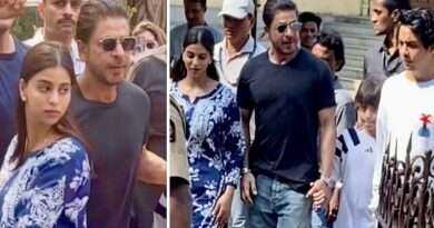 Shahrukh Khan : फैमिली संग वोट डालने पहुंचे शाहरुख खान, ब्लू सूट में बेहद खूबसूरत दिखी SRK की लाड़ली सुहाना खान