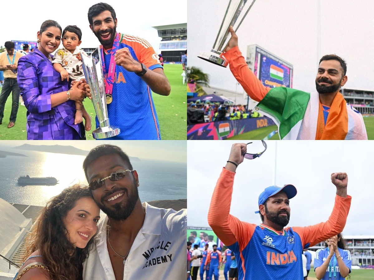 Wives of Rohit Sharma, Virat Kohli and Jasprit Bumrah supported after T20 World Cup victory, did Hardik Pandya and Natasa Stankovic separate