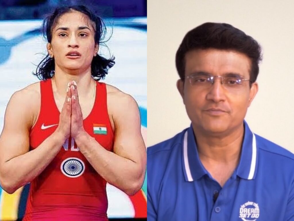 Vinesh Phogat Medal की हकदार हैं: सौरव गांगुली