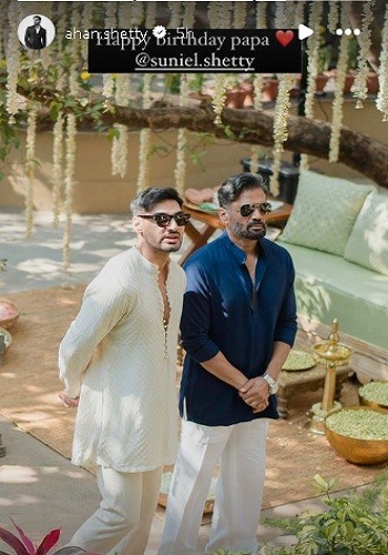 Suniel Shetty के जन्मदिन पर बेटी अथिया शेट्टी ने शेयर की बचपन की तस्वीरें, कहा-'बेस्ट डैड को हैप्पी बर्थडे'