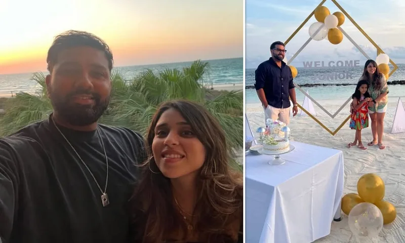 Rohit Sharma Ritika Sajdeh 9th wedding anniversary