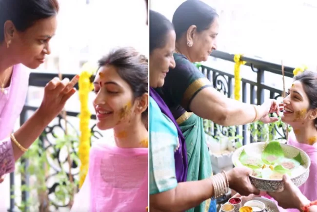 Sreeleela Haldi Photos क्या शादी कर रही श्रीलीला