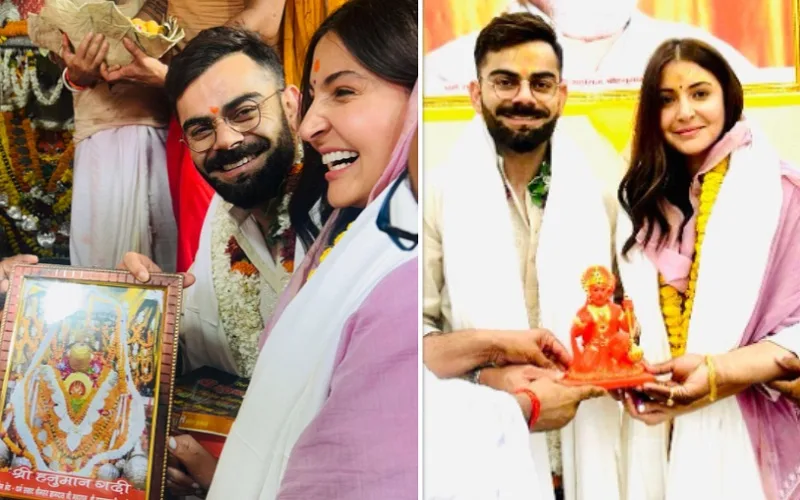 Virat Anushka visit Ayodhya राम मंदिर और हनुमानगढ़ी में टेका मत्था