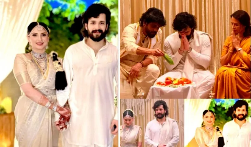Akhil Akkineni Wedding अखिल अक्किनेनी ने जैनब रावजी संग रचाई शादी
