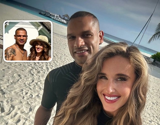 Shikhar Dhawan Girlfriend Sophie Shine: शिखर धवन ने समंद्र किनारे मनाया गर्लफ्रेंड सोफी शाइन का बर्थडे