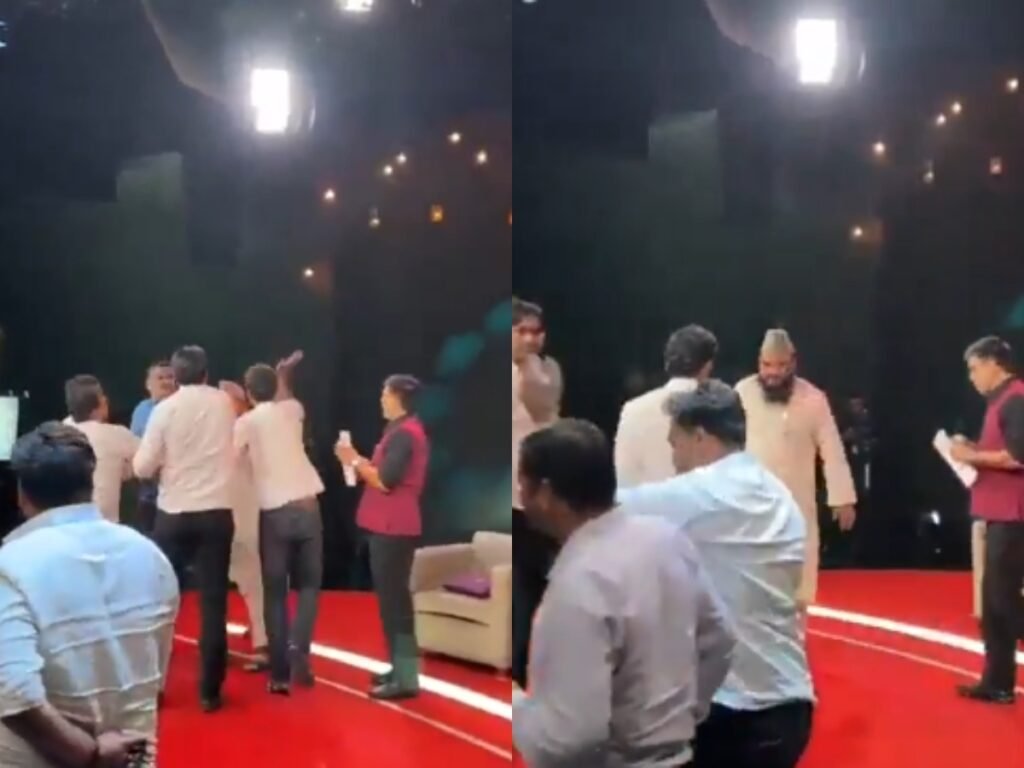 Maulana Sajid Rashidi को सपा नेता मोहित नागर ने जड़ा थप्पड़