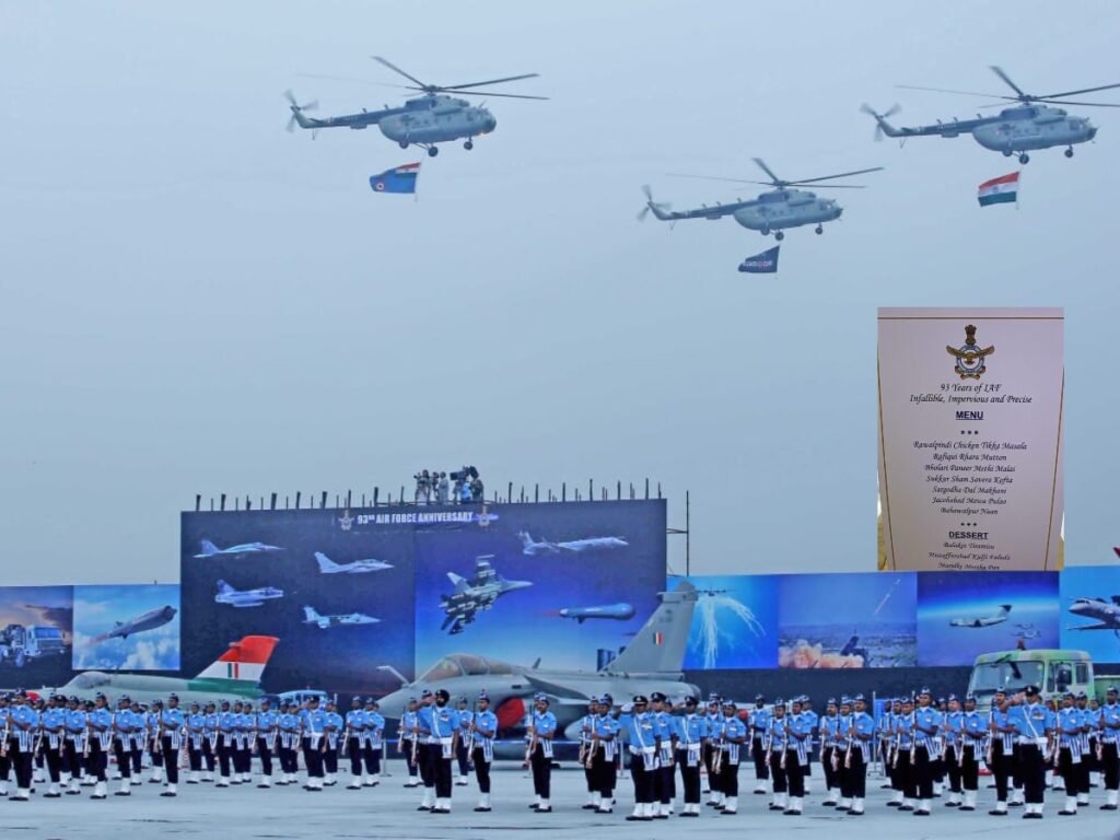 Indian Air Force menu