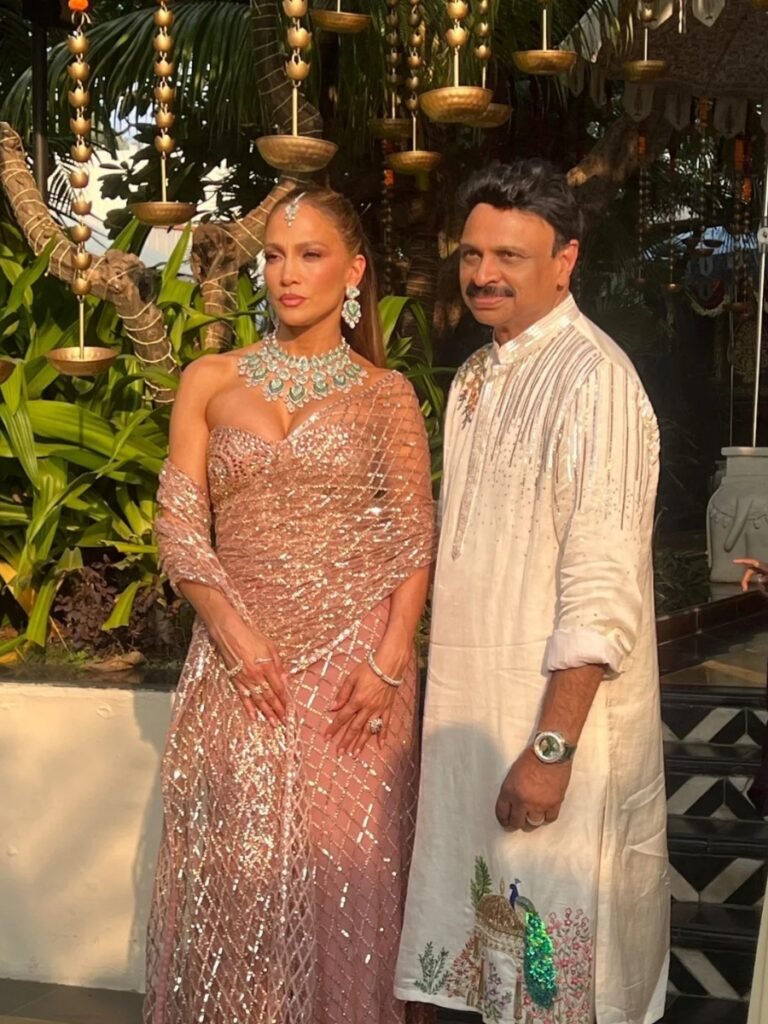 JLO wreaks havoc in a pink saree