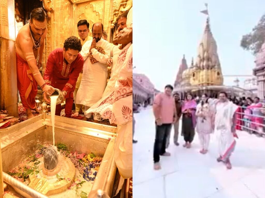 Sachin Tendulkar at Kashi Vishwanath Mandir