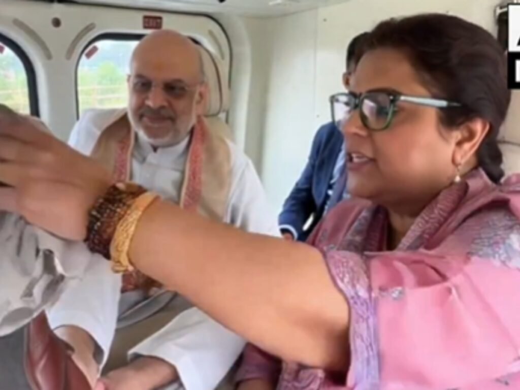 Navika Kumar Video में अमित शाह के जूते पॉलिश करती नजर आईं 