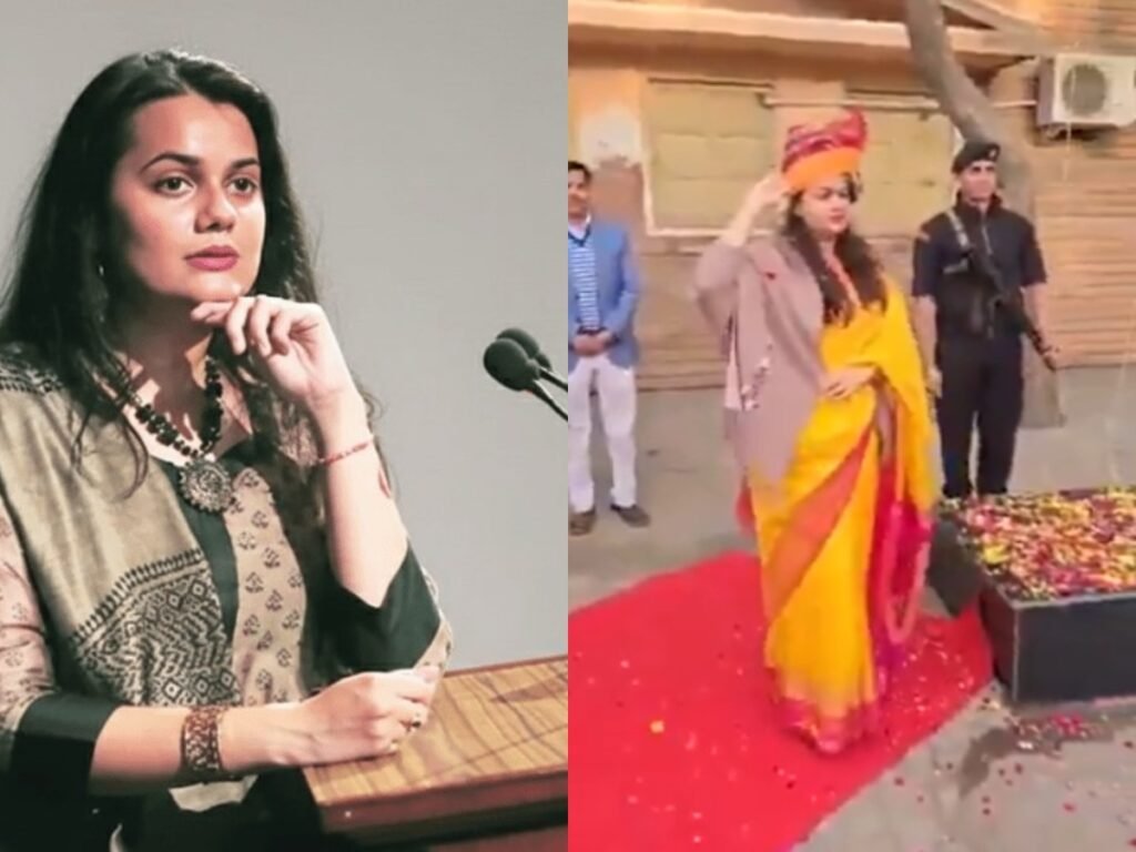 IAS Tina Dabi flag hoisting video viral