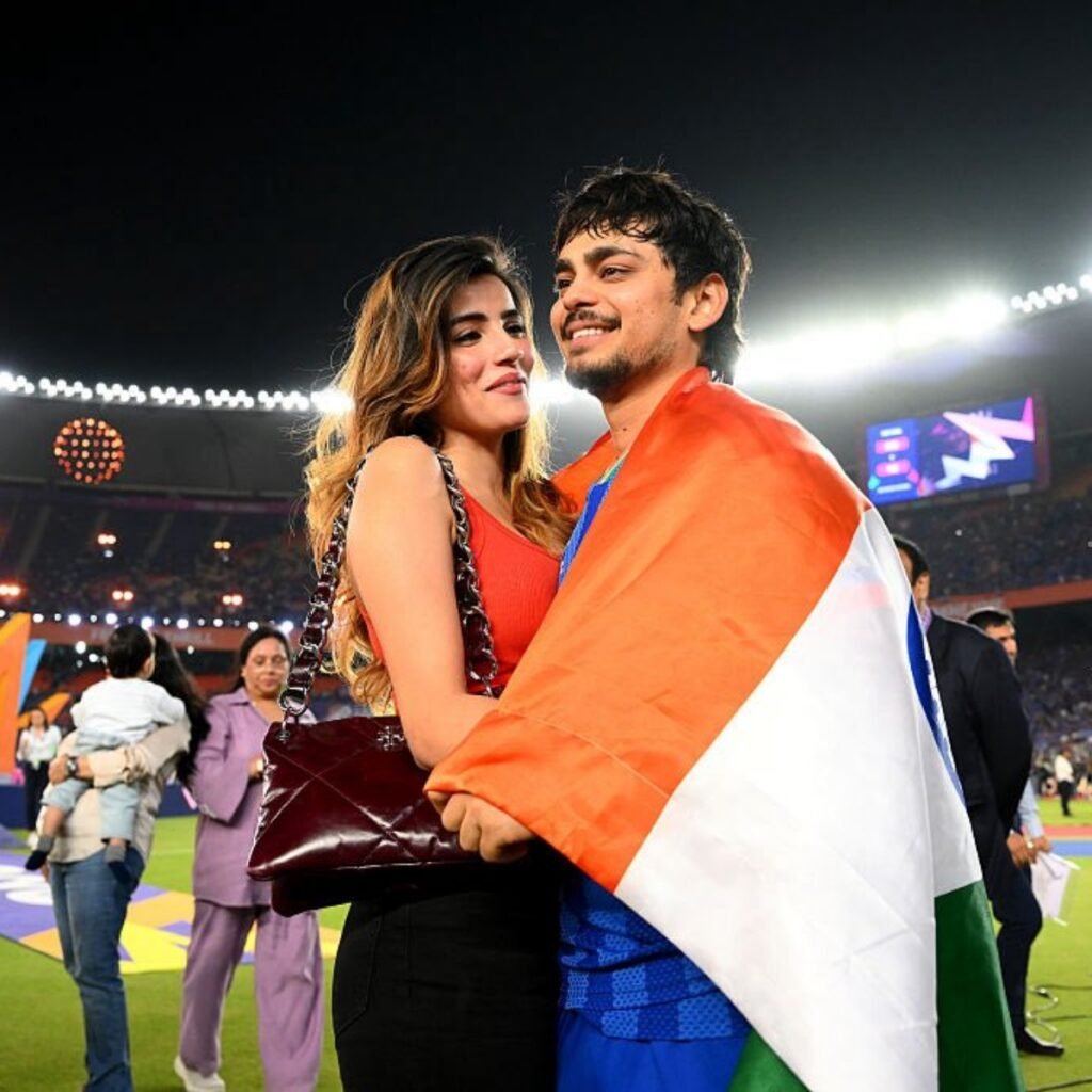 Ishan Kishan girlfriend Aditi Hundia stole the show