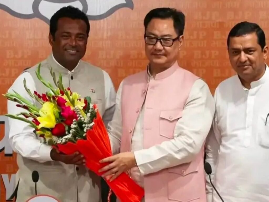 Leander Paes TMC छोड़कर BJP में शामिल हुए 4 Leander Paes left the TMC and joined the BJP