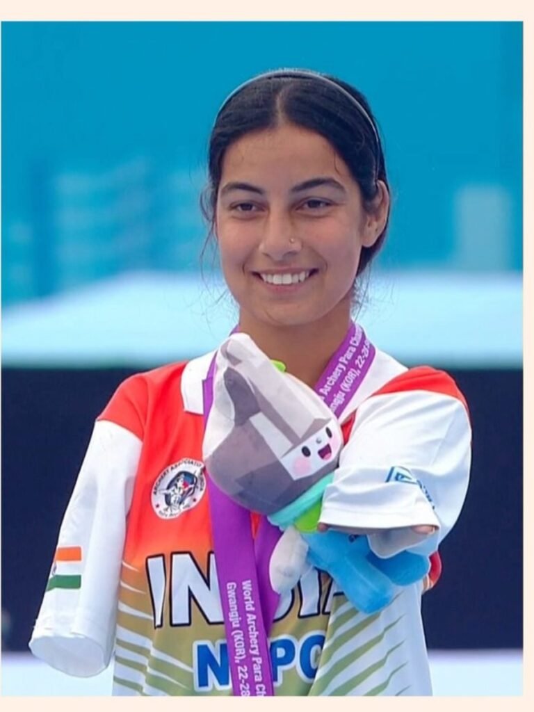 Archer Sheetal Devi is a world champion in archery