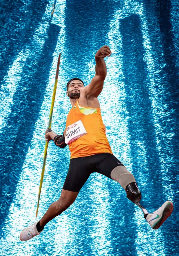 Antil Sumit sets a new record in the javelin throw competition