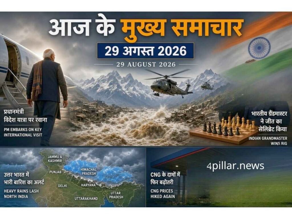 29 August 2026 Ke Mukhya Samachar