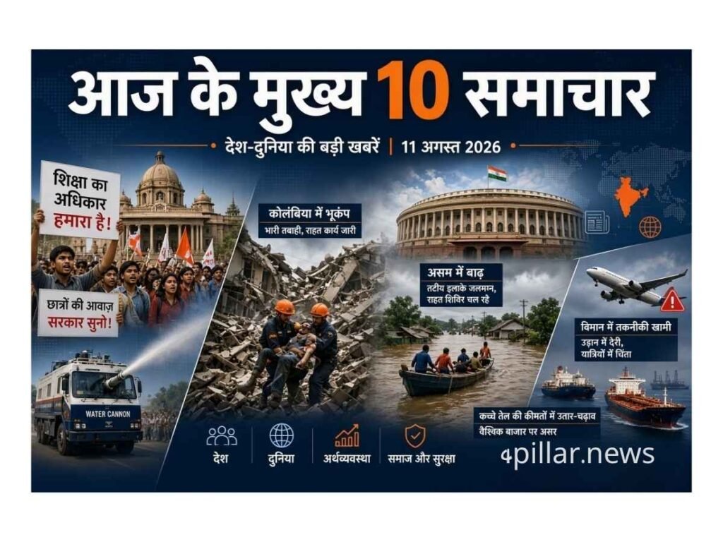Top 10 News Headlines for Today, August 11, 2026