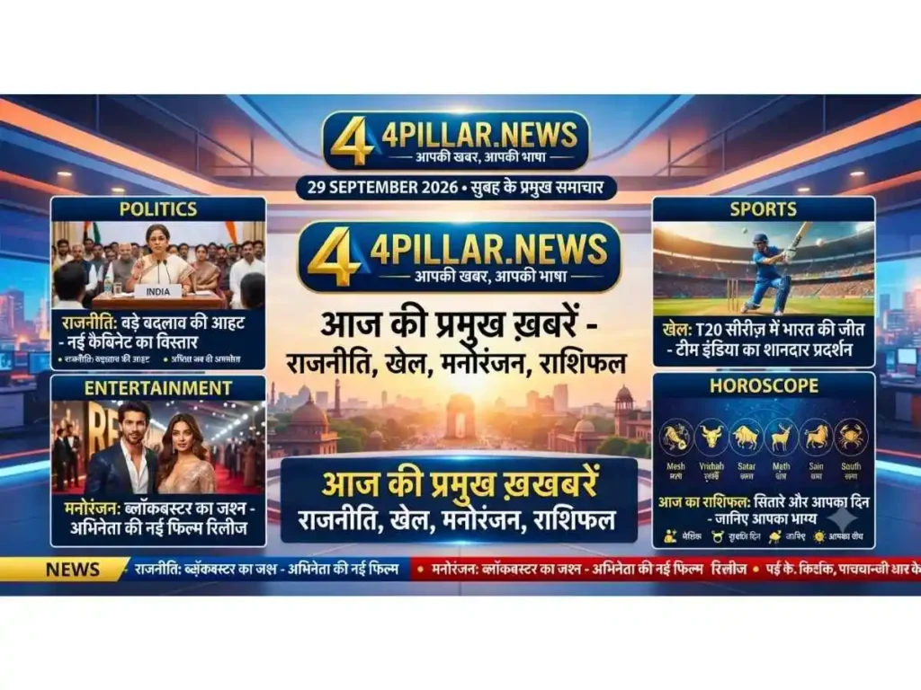 29 September 2026 Morning Headlines Politics Sports
