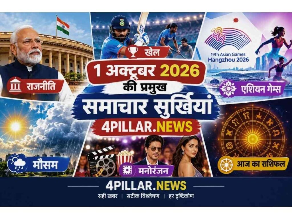 1 October 2026 सुबह की बढ़ी खबरें