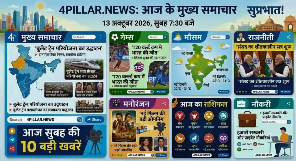 13 October 2026 News: आज की ताजा खबर; मौसम, क्रिकेट