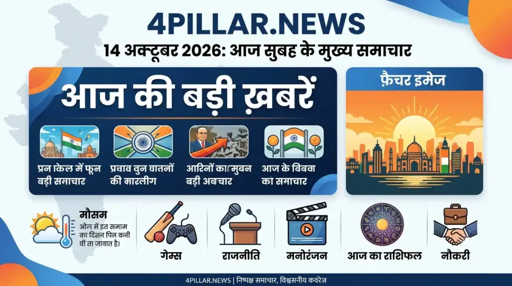 14 October 2026,आज की ताजा खबर: सुबह की बड़ी सुर्खियां