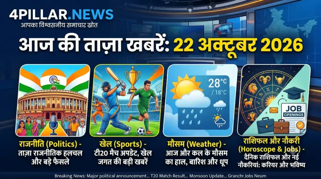 22 October 2026 की ताजा खबरें: राजनीति, खेल, मौसम