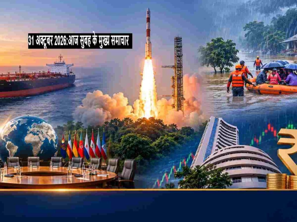 31 October 2026: आज सुबह के मुख्य समाचार