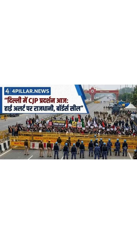 CJP Protest 2.0: आज दिल्ली में सीजेपी प्रदर्शन, हाई अलर्ट